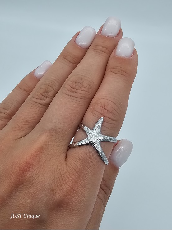 Δαχτυλίδι Starfish ασημί