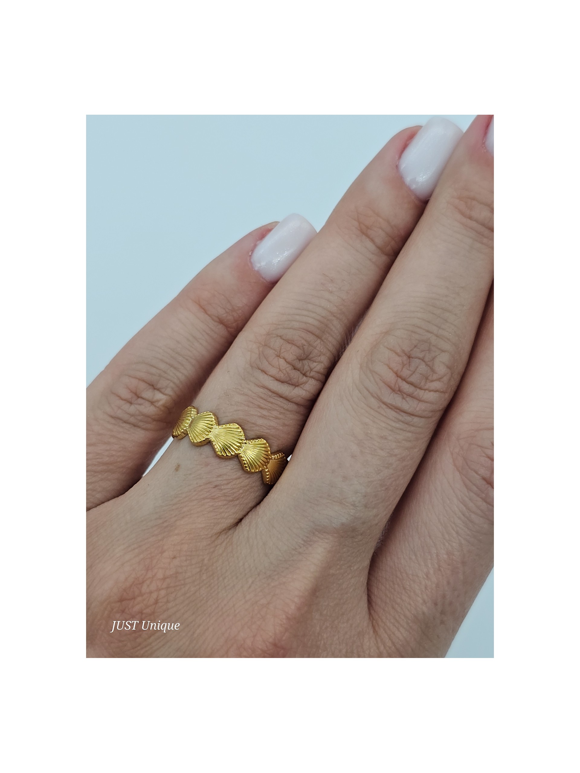 Δαχτυλίδι Mini Shells χρυσό