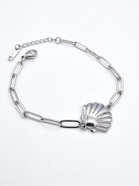 Βραχιόλι Shell ασημί