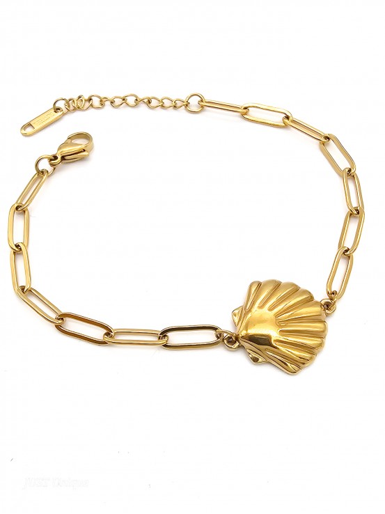 Βραχιόλι Shell χρυσό