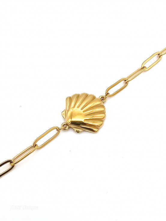 Βραχιόλι Shell χρυσό