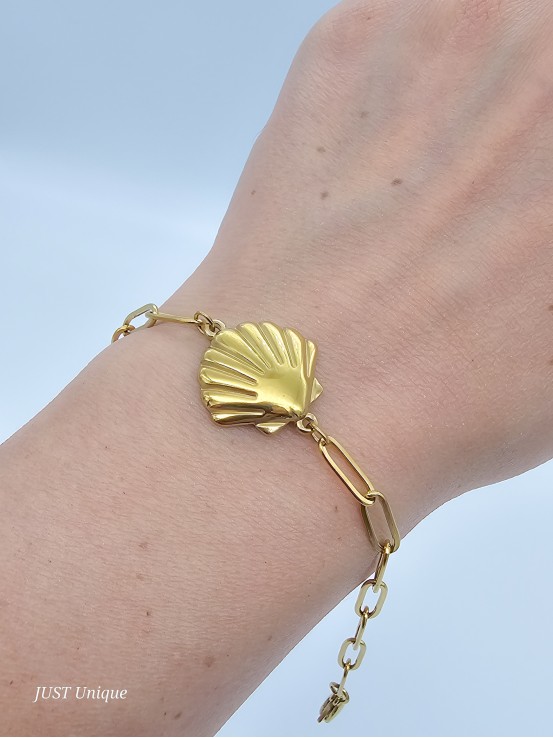 Βραχιόλι Shell χρυσό