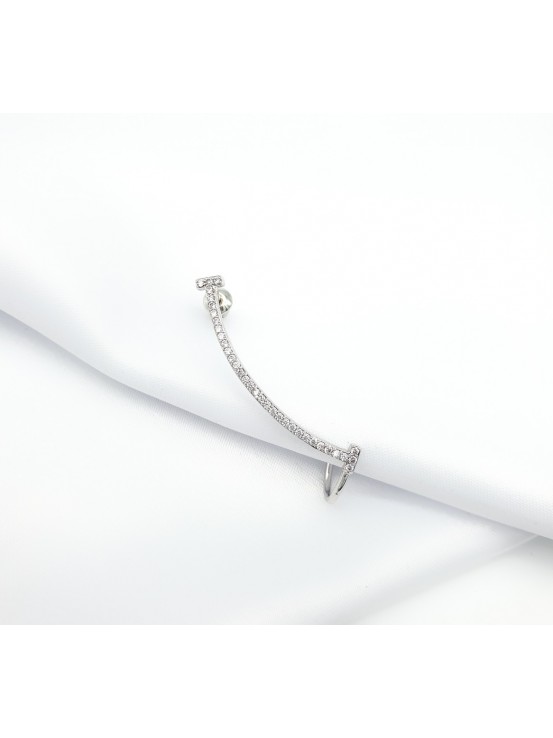 Σκουραρίκι Ear Climbers rhinestones