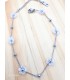 Αλυσίδα ποδιού Crystal Daisy ασημί