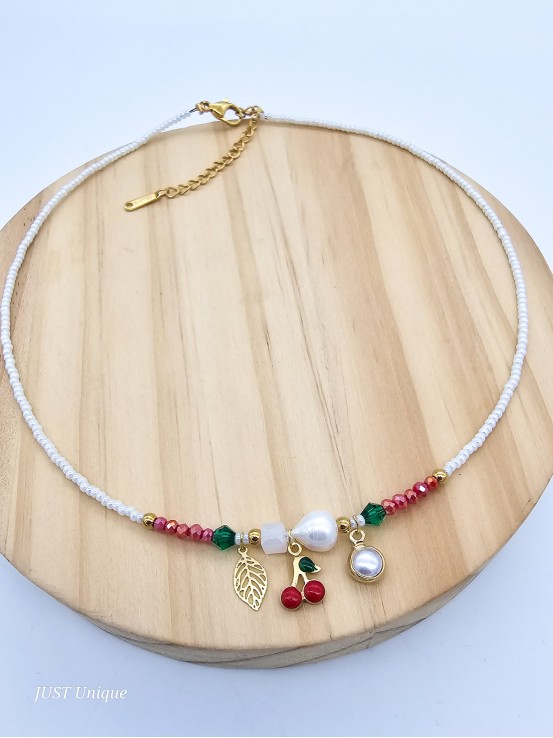 Κολιέ χειροποίητο Cherry