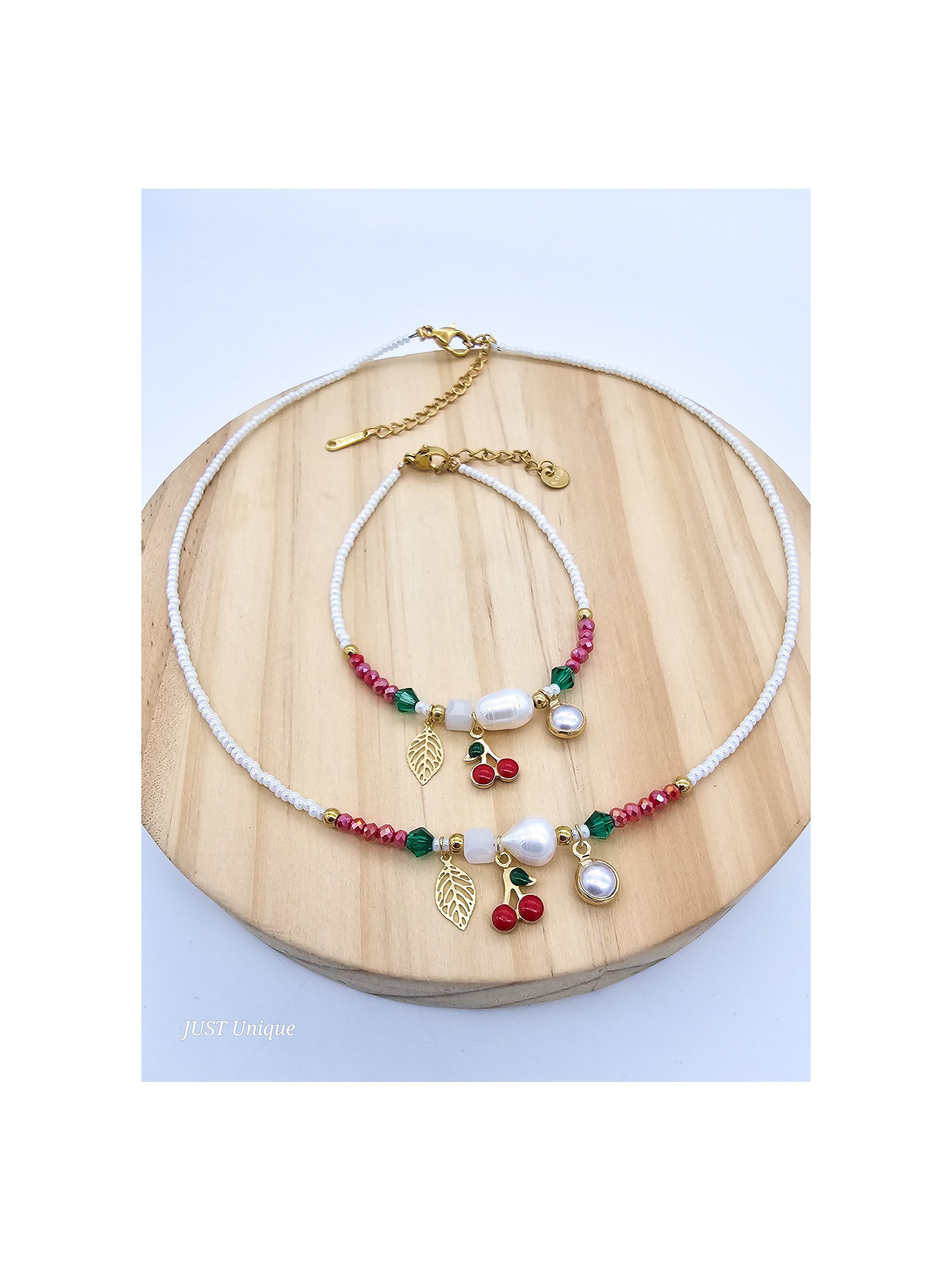 Κολιέ χειροποίητο Cherry