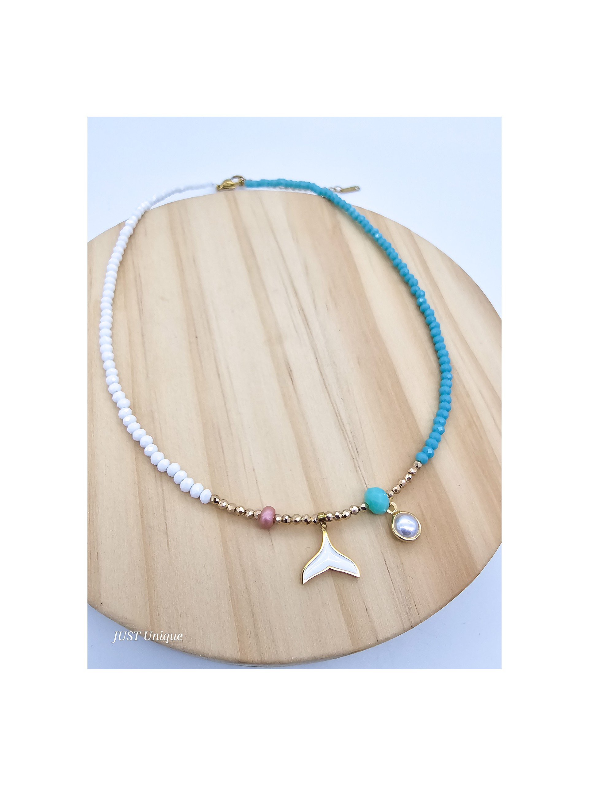 Κολιέ χειροποίητο White Mermaid