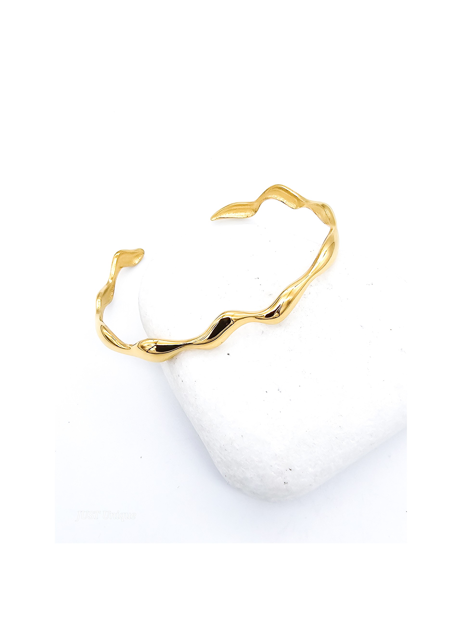 Χειροπέδα Zig Zag χρυσή