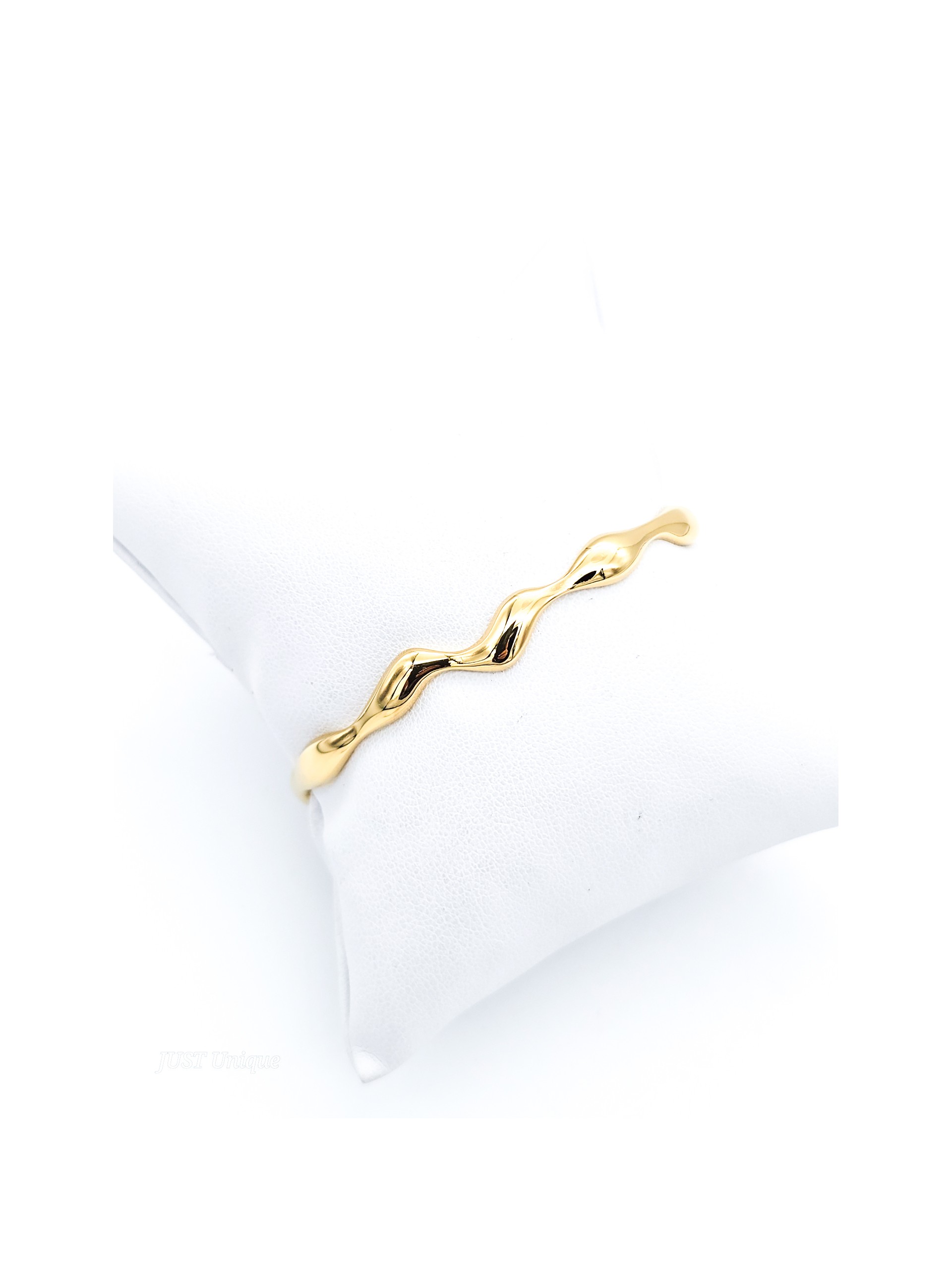 Χειροπέδα Zig Zag χρυσή