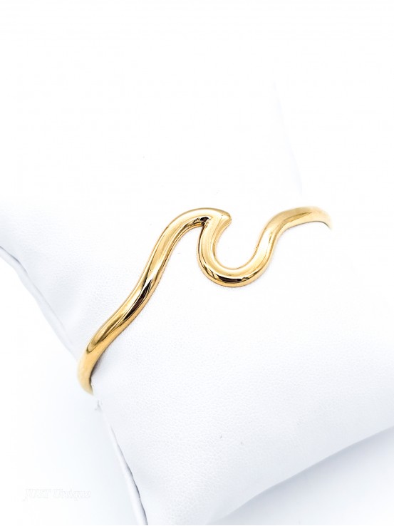 Χειροπέδα Κύμα χρυσή