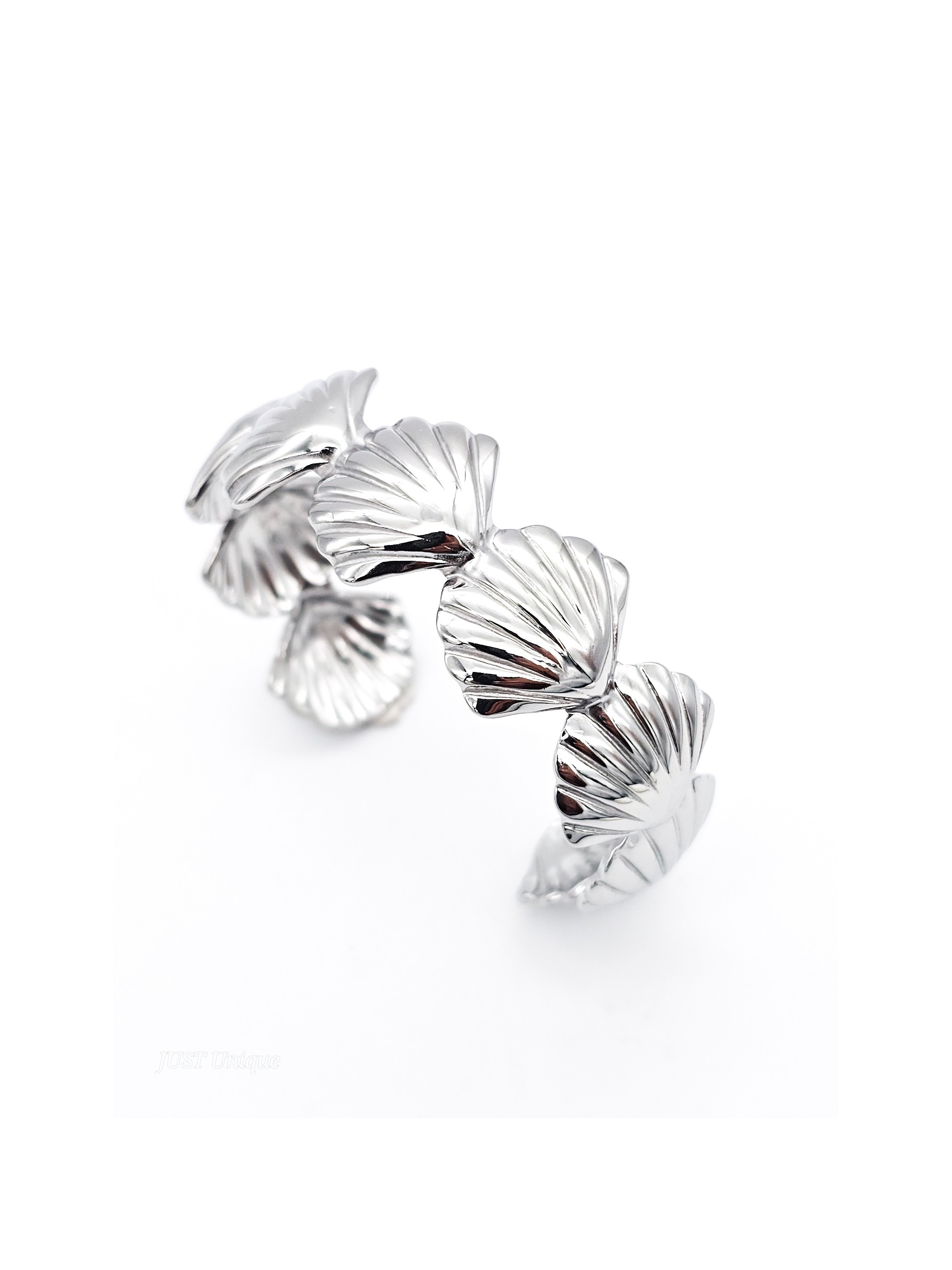 Χειροπέδα Clam ασημί