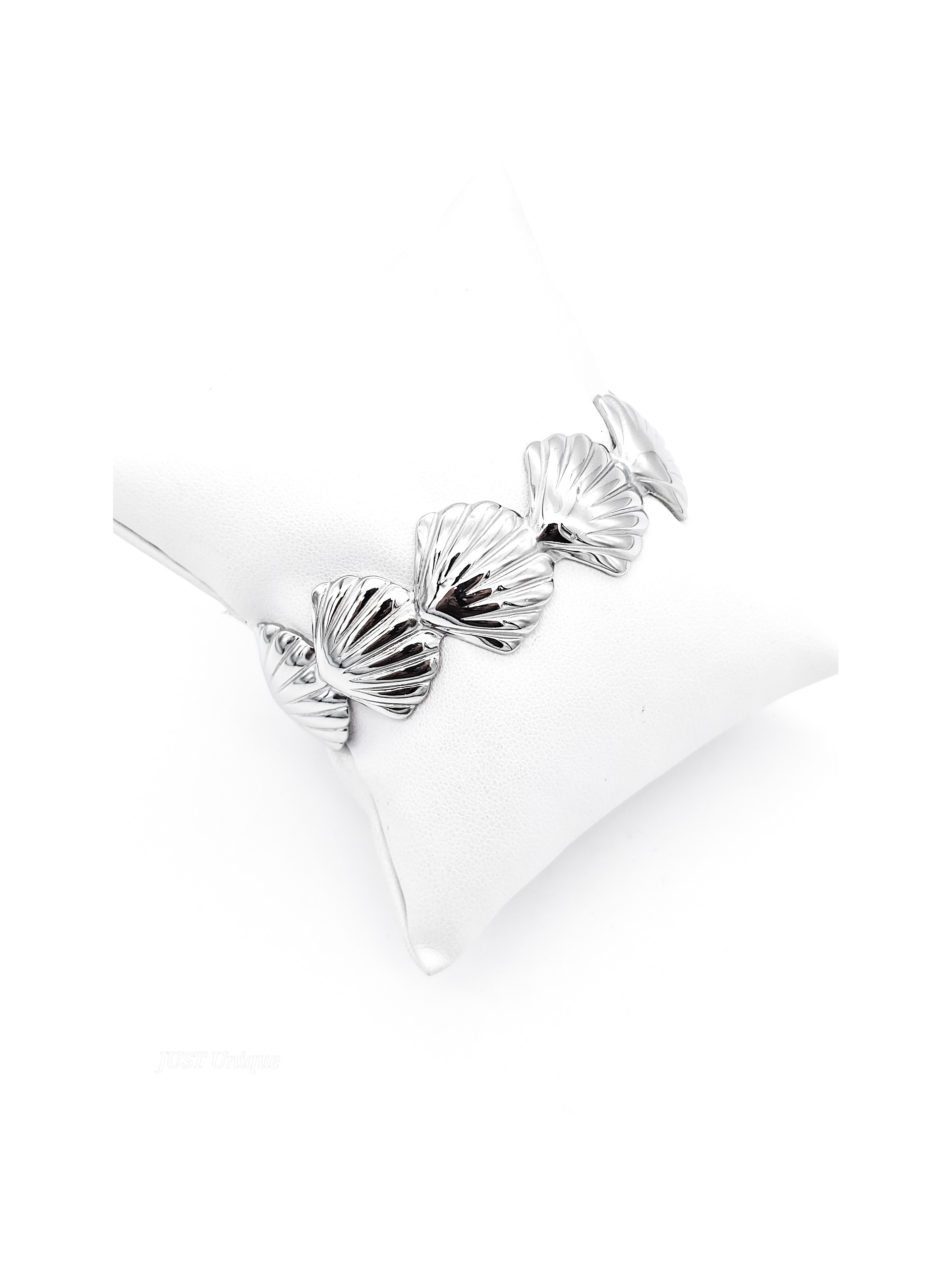 Χειροπέδα Clam ασημί