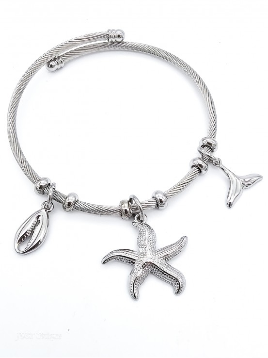 Χειροπέδα Sea  ασημί