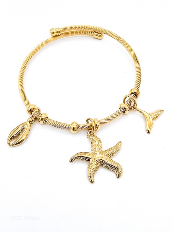 Χειροπέδα Sea  χρυσή