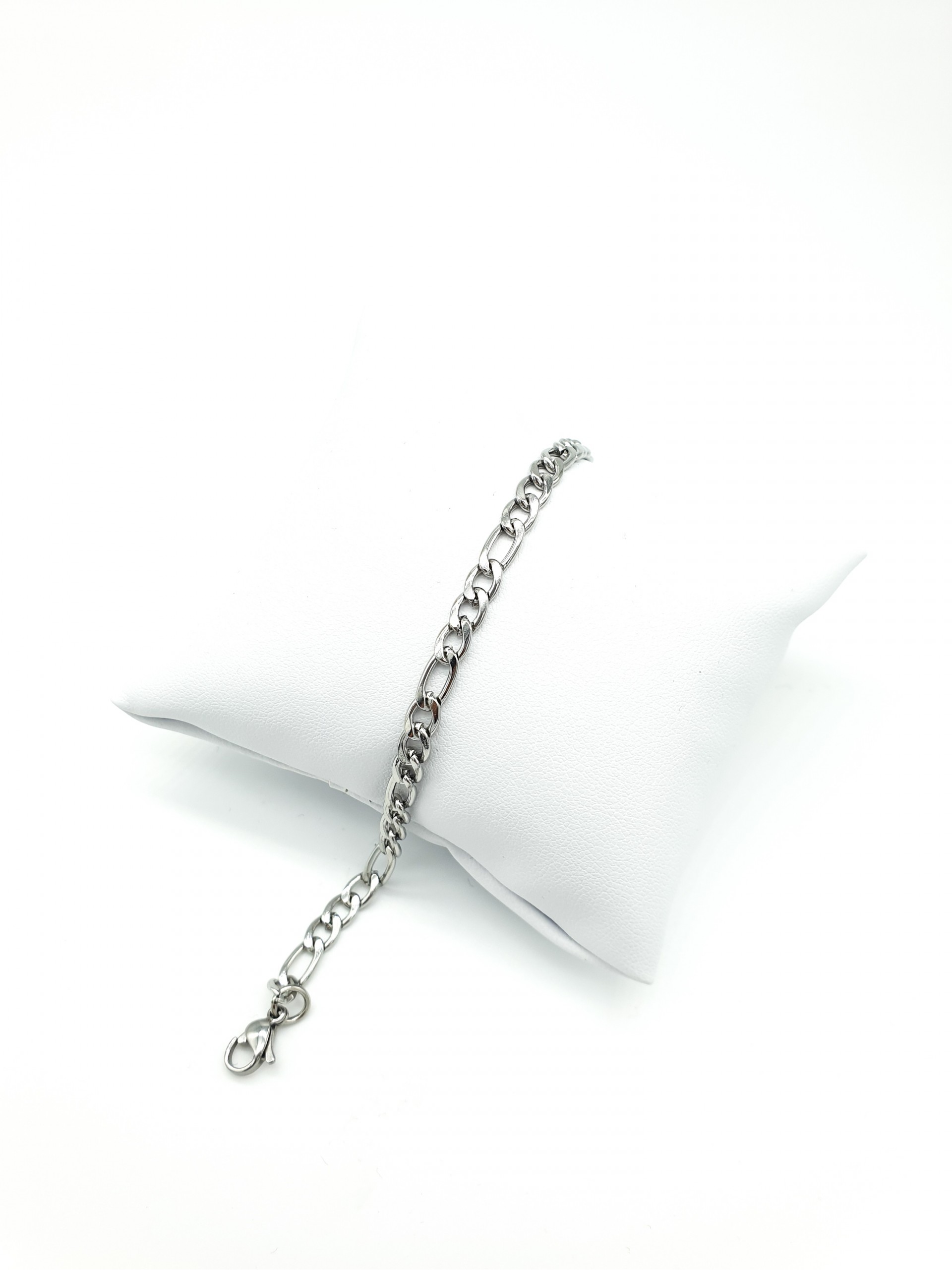 Βραχιόλι καδένα οβάλ 40mm ασημί