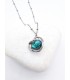 Κολιέ Turquoise ασημί