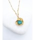Κολιέ Turquoise χρυσό