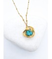 Κολιέ Turquoise χρυσό