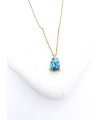 Κολιέ Turquoise Tear  χρυσό