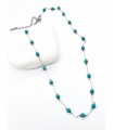 Κολιέ Turquoise Μini Balls ασημί
