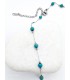 Κολιέ Turquoise Μini Balls ασημί