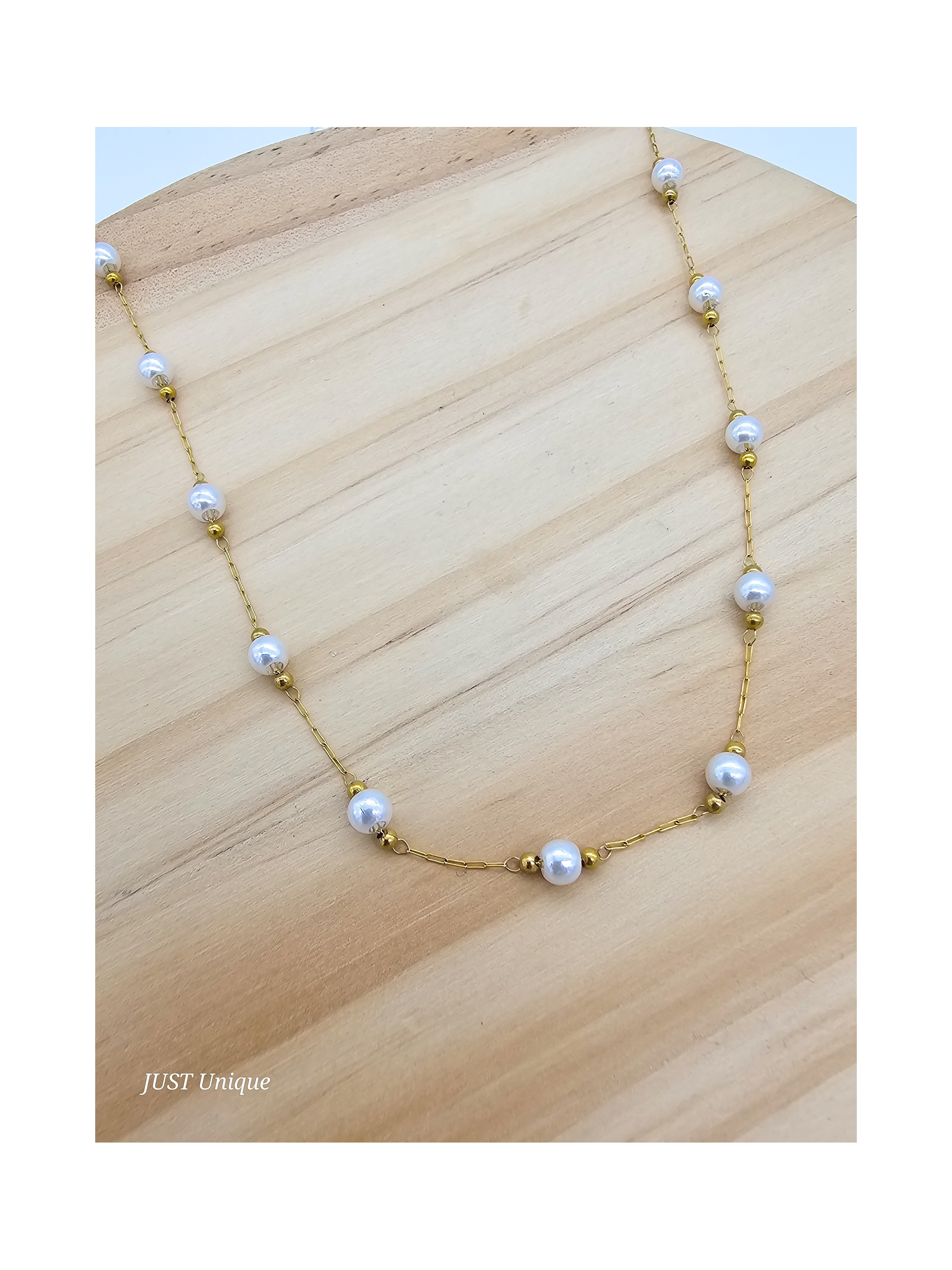Κολιέ Μini Pearl Balls χρυσό