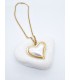 Κολιέ Pearl Heart χρυσό