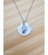Κολιέ Natural Shell ασημί