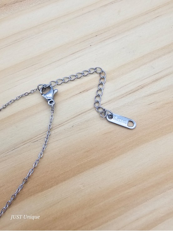 Κολιέ Natural Shell ασημί