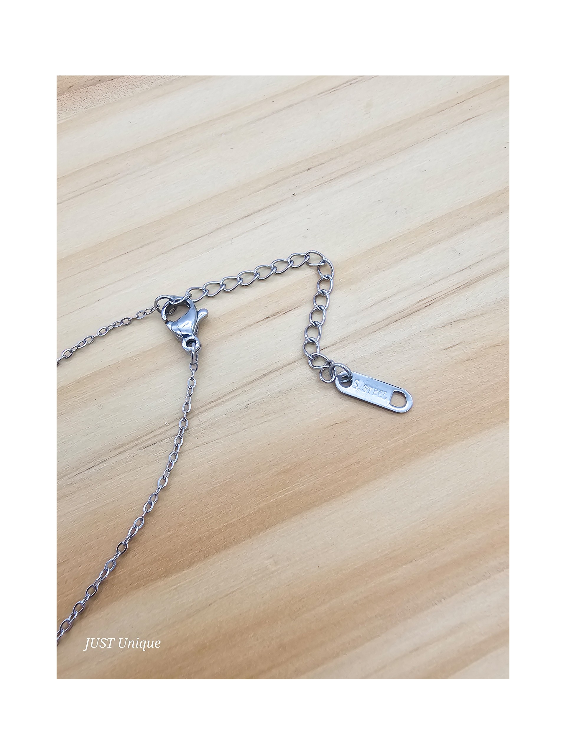 Κολιέ Natural Shell ασημί