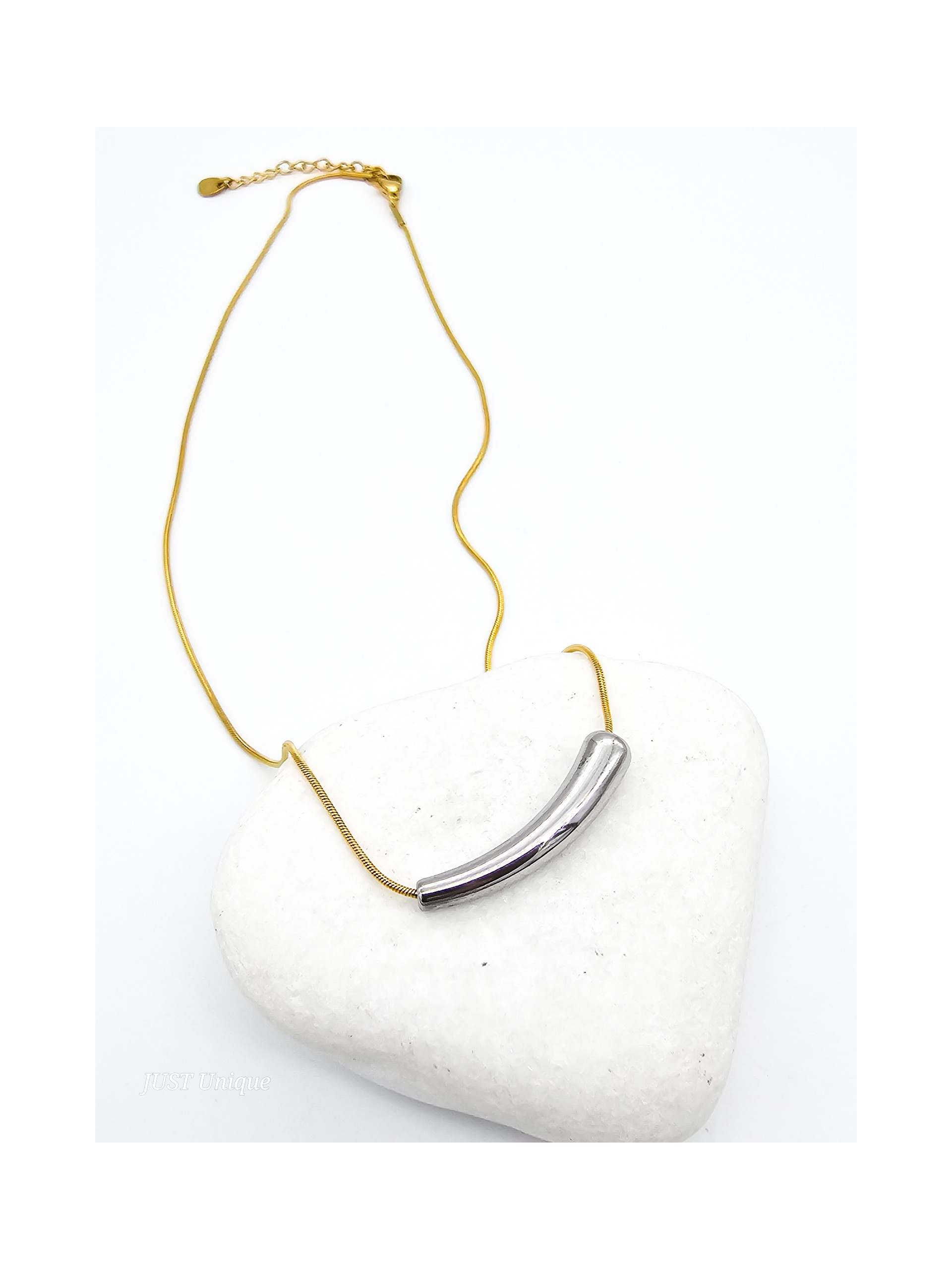 Κολιέ Austerity δίχρωμο