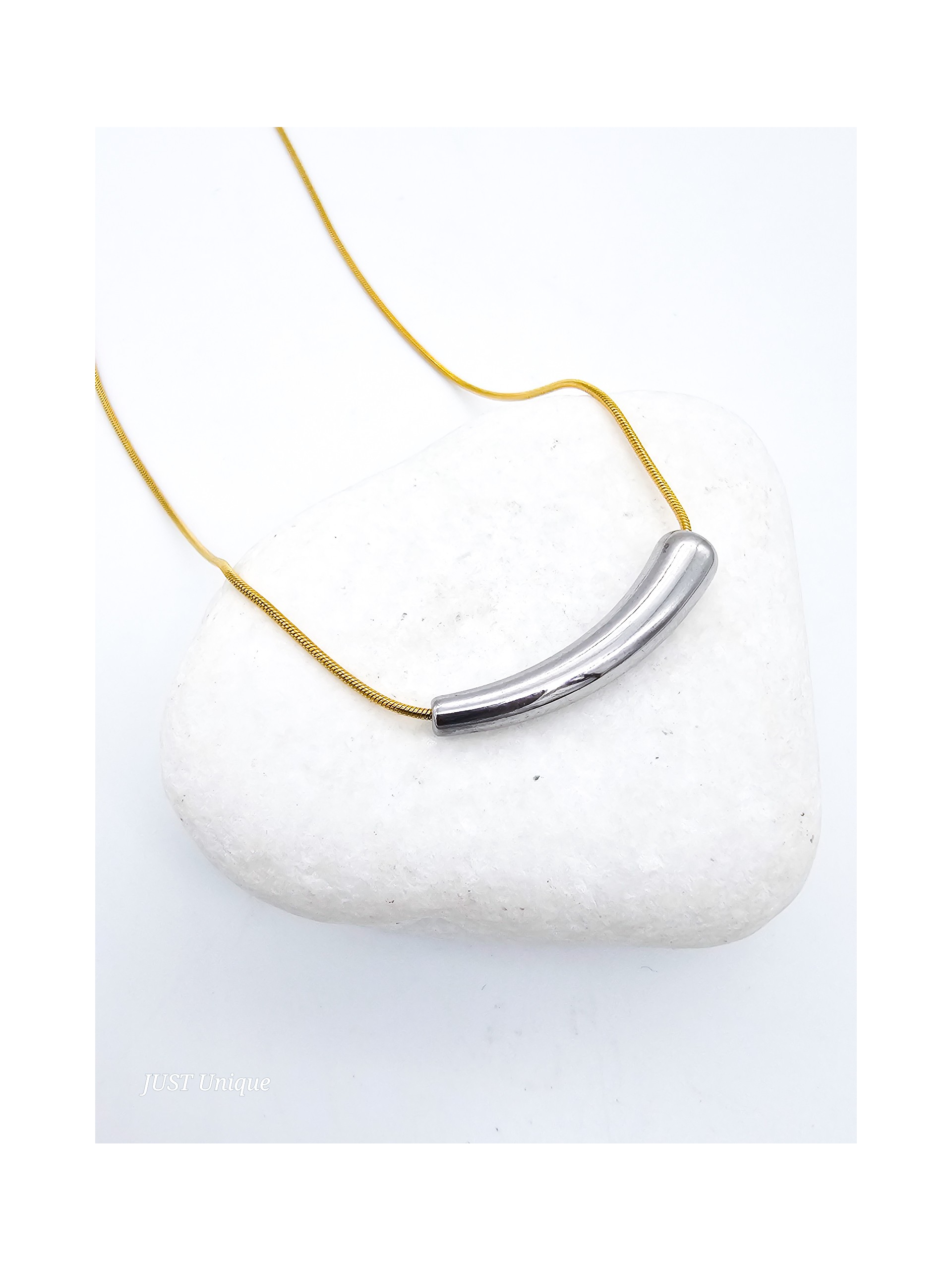 Κολιέ Austerity δίχρωμο