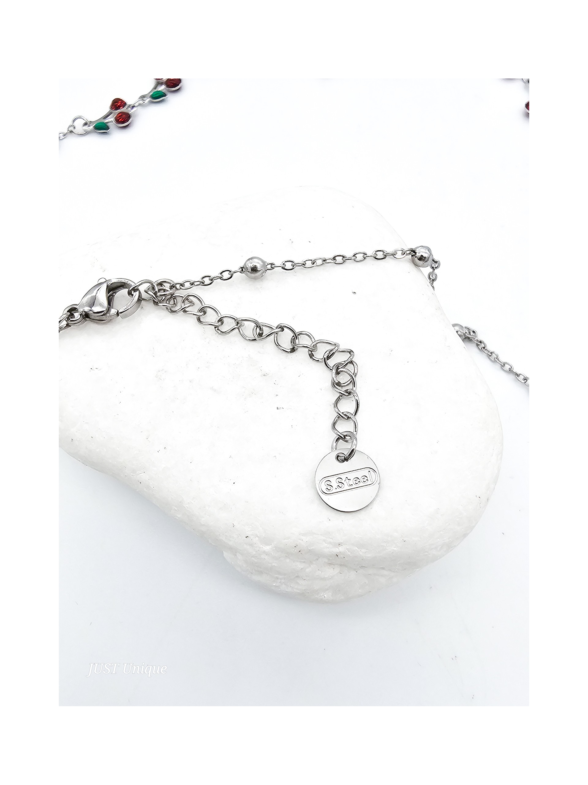 Κολιέ Juicy Cherries ασημί