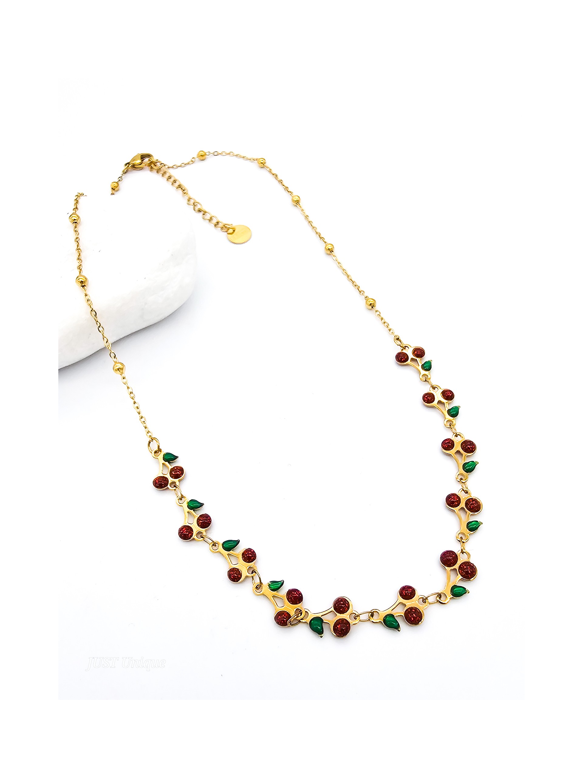 Κολιέ Juicy Cherries χρυσό