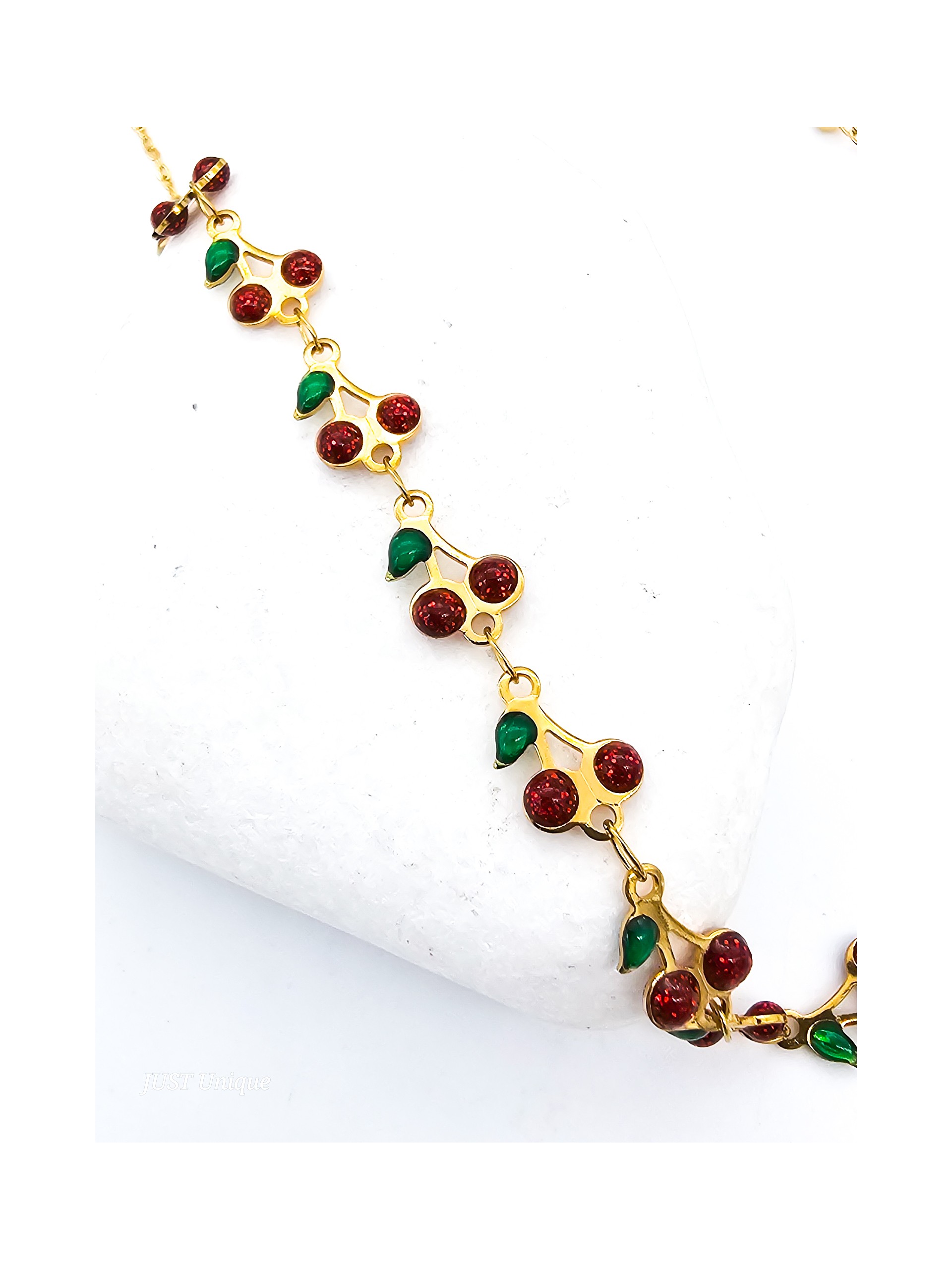 Κολιέ Juicy Cherries χρυσό