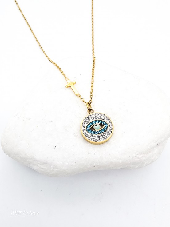 Κολιέ Unique Eye χρυσό
