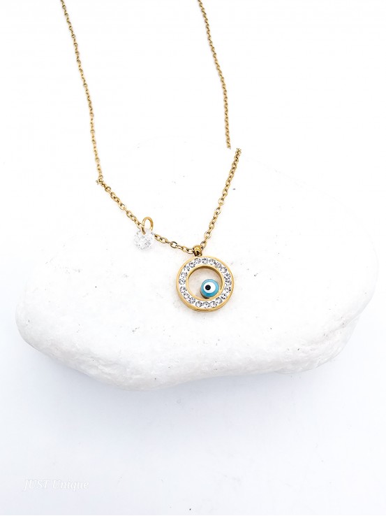 Κολιέ Elegant Eye χρυσό