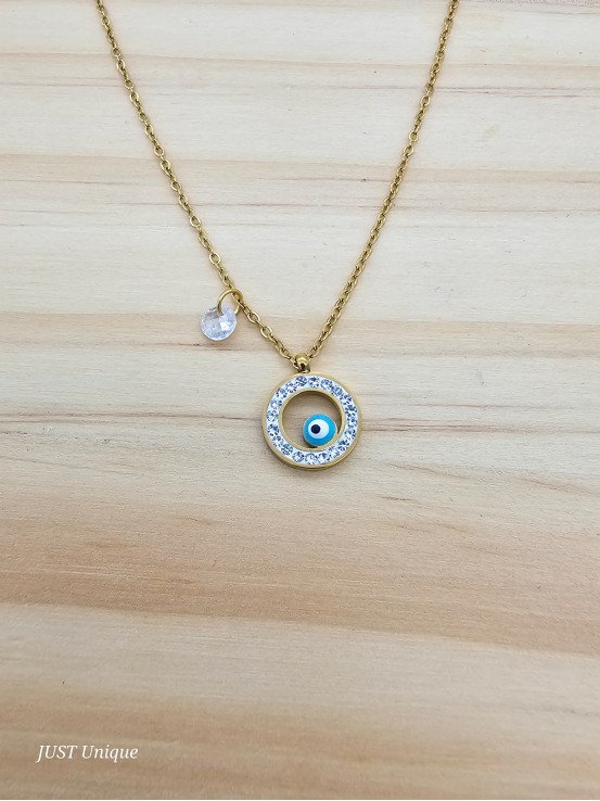 Κολιέ Elegant Eye χρυσό