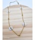 Κολιέ Crystal Daisies λευκό