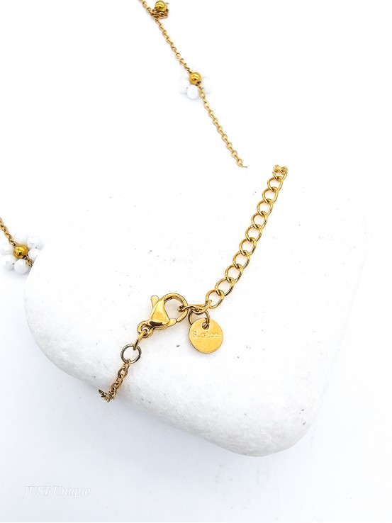 Κολιέ Crystal Daisies κίτρινο