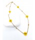 Κολιέ Crystal Daisies κίτρινο