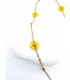 Κολιέ Crystal Daisies κίτρινο