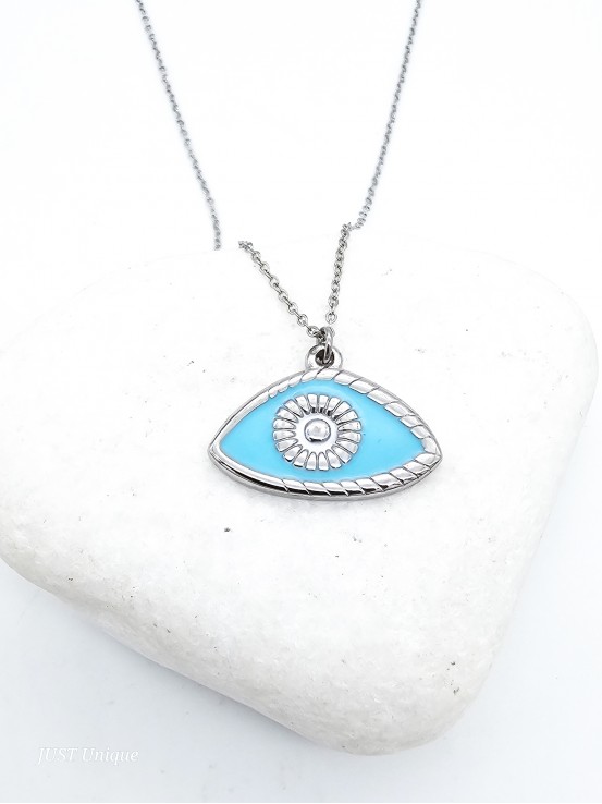Κολιέ Summer Eye ασημί