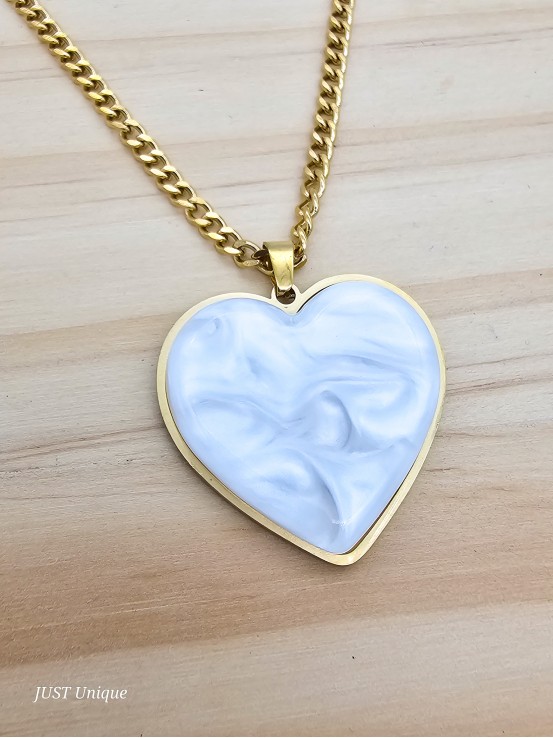 Κολιέ Wavy Heart χρυσό