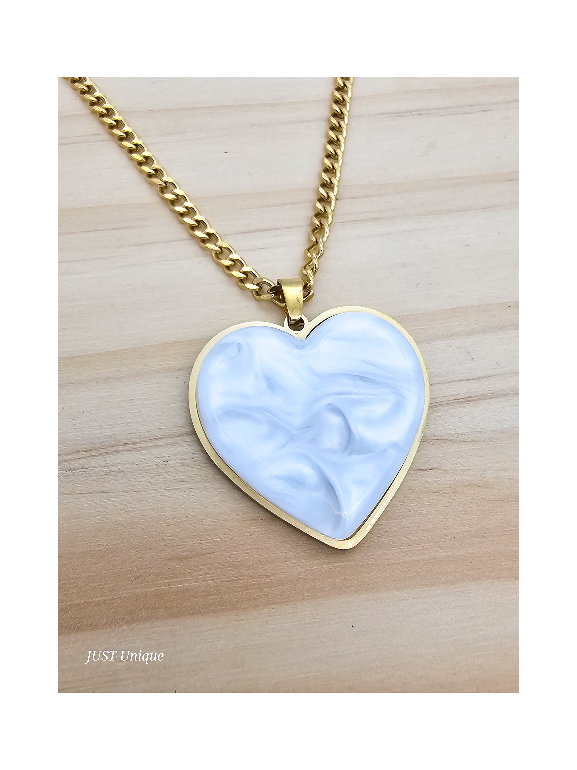 Κολιέ Wavy Heart χρυσό