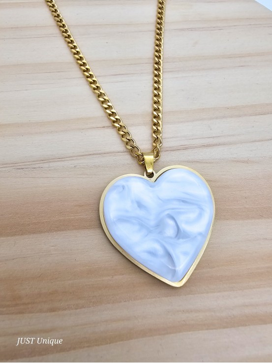 Κολιέ Wavy Heart χρυσό