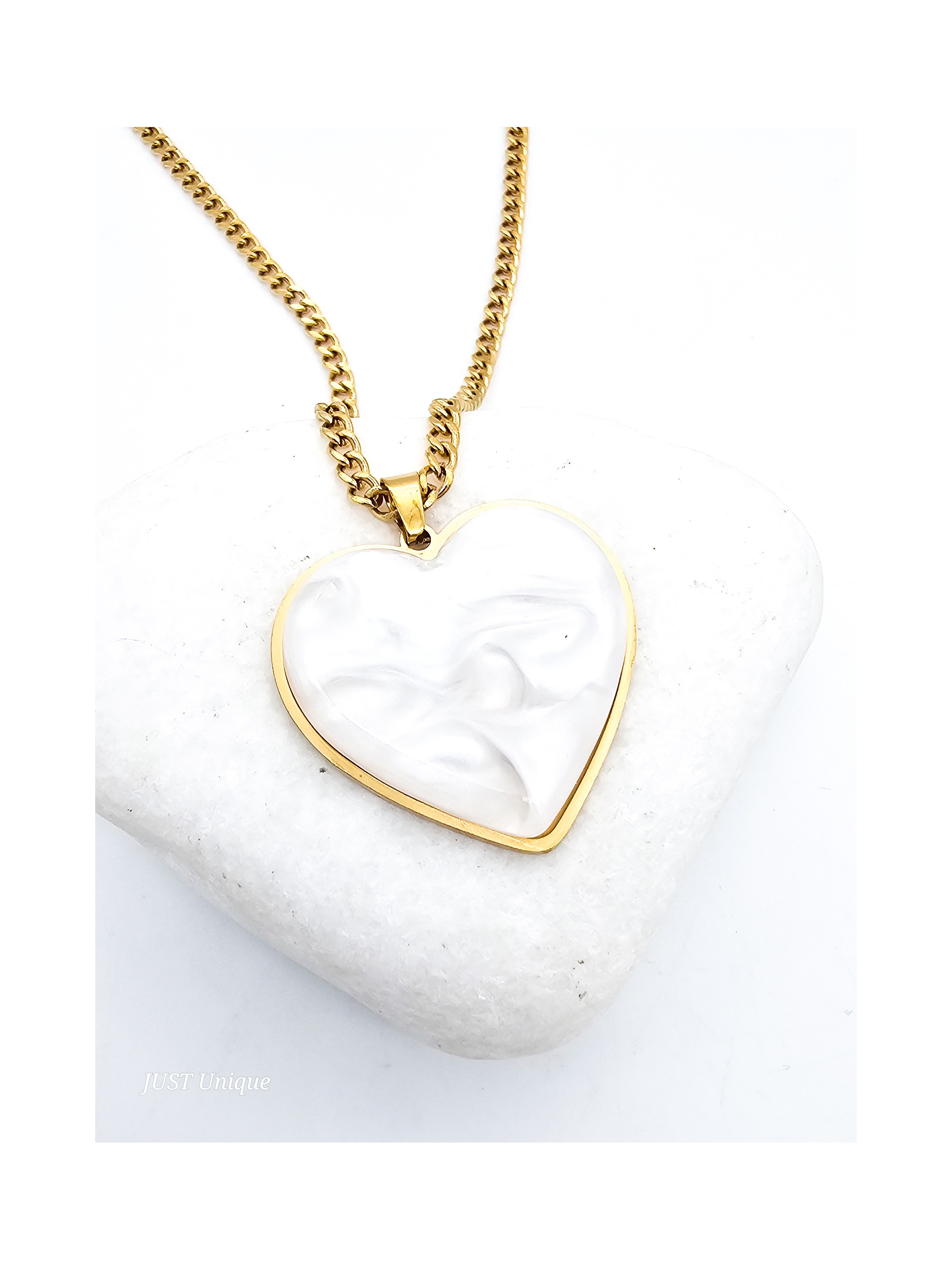Κολιέ Wavy Heart χρυσό
