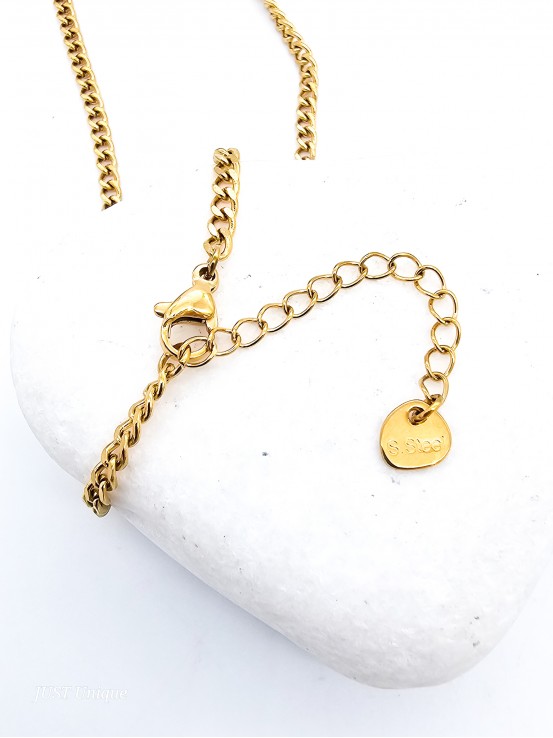 Κολιέ Wavy Heart χρυσό