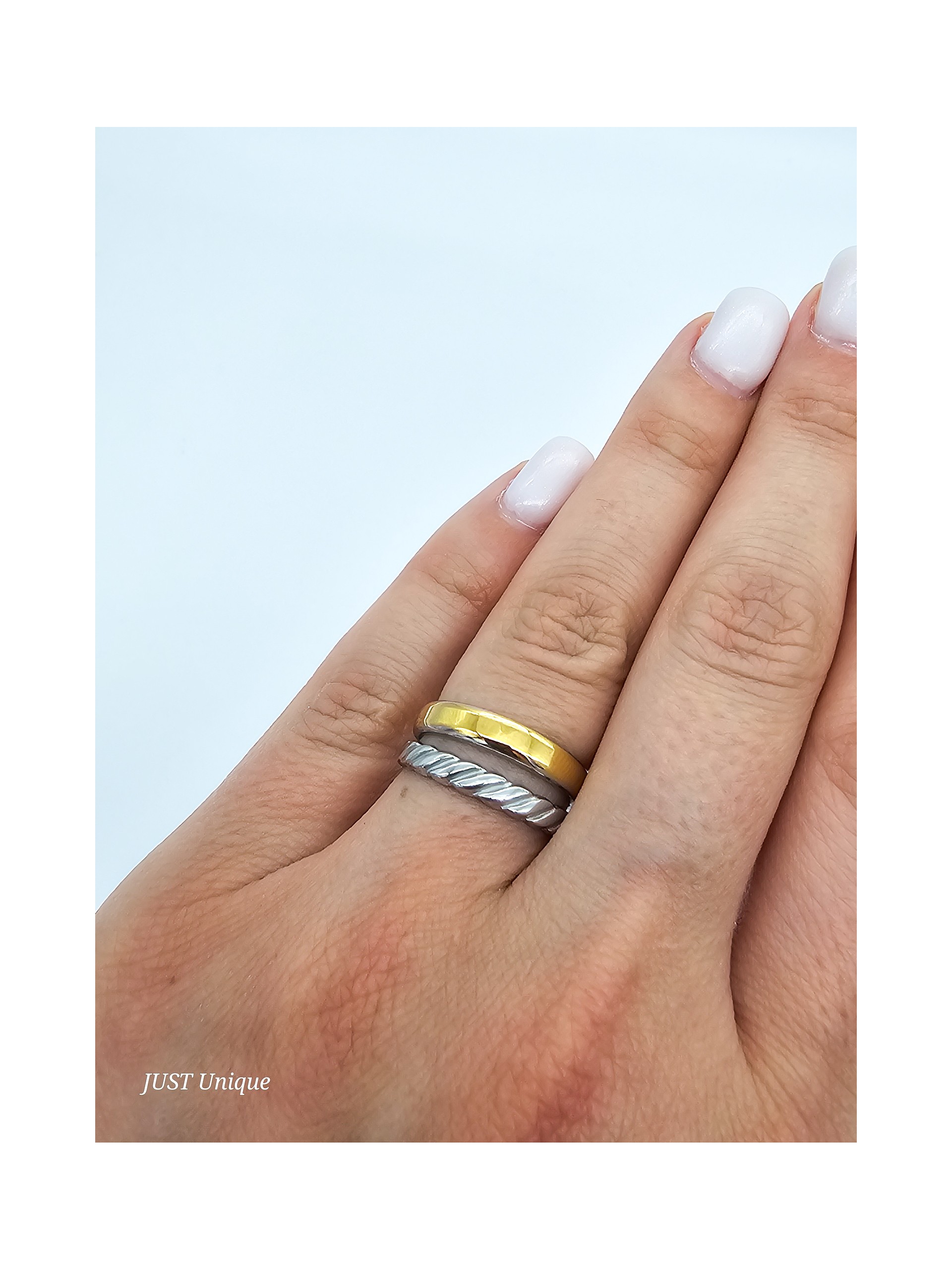 Δαχτυλίδι Diana δίχρωμο