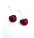 Σκουλαρίκια Big Cherries χρυσά